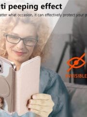 CASENEO For iPhone 16 Pro Max Case Compatible with MagSafe Detachable Leather Phone Cover with Lens Film by The Case Factory