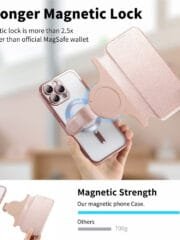 CASENEO For iPhone 16 Pro Max Case Compatible with MagSafe Detachable Leather Phone Cover with Lens Film by The Case Factory