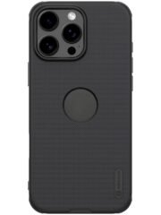 NILLKIN Super Frosted Shield Pro for iPhone 16 Pro Max Case Matte Phone Cover (Logo Hole Design) Black iPhone 16 Pro Max by The Case Factory