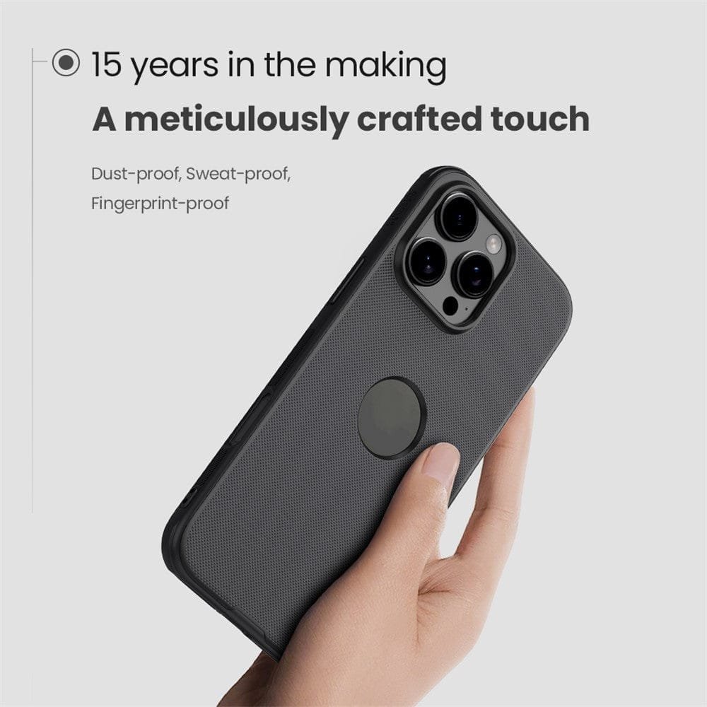 NILLKIN Super Frosted Shield Pro for iPhone 16 Pro Max Case Matte Phone Cover (Logo Hole Design) by The Case Factory