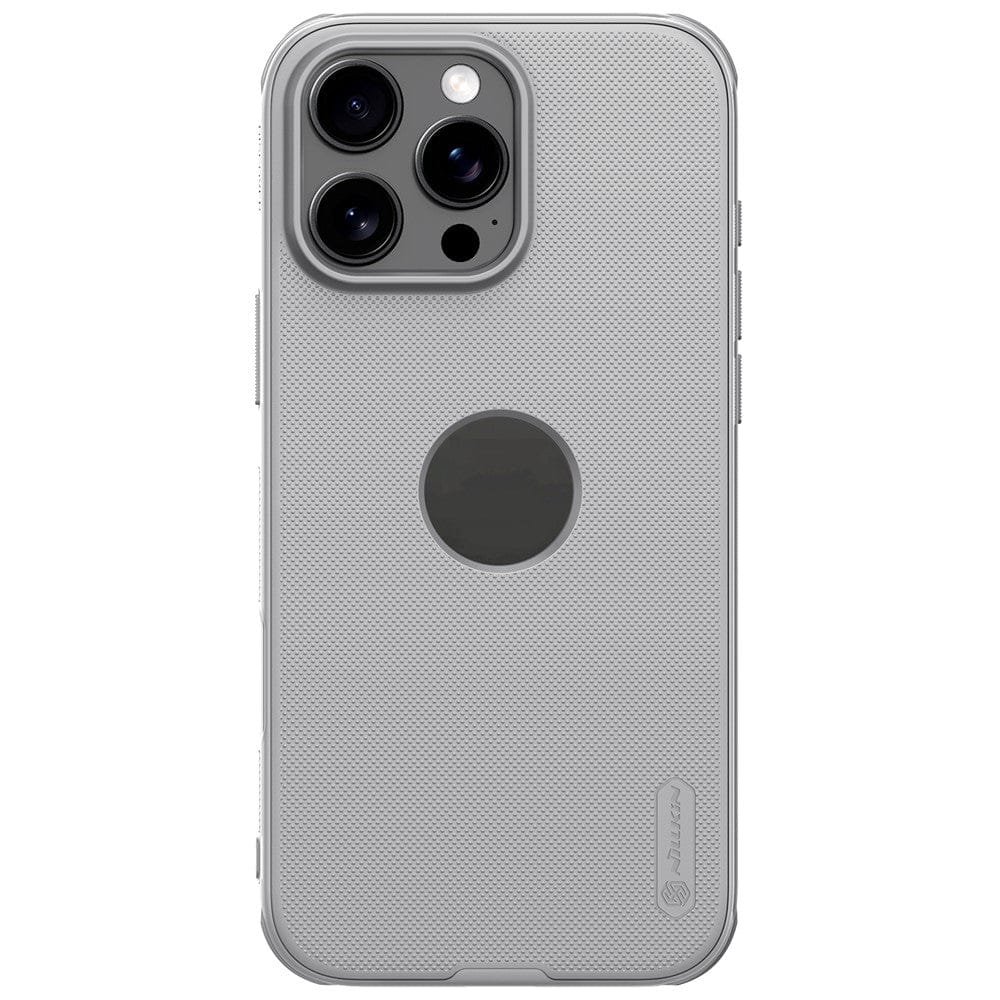 NILLKIN Super Frosted Shield Pro for iPhone 16 Pro Max Case Matte Phone Cover (Logo Hole Design) Grey iPhone 16 Pro Max by The Case Factory