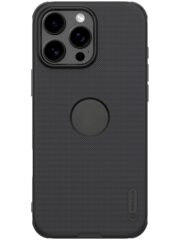 NILLKIN Super Frosted Shield Pro for iPhone 16 Pro Case Matte Phone Cover (Logo Hole Design) Black iPhone 16 Pro by The Case Factory