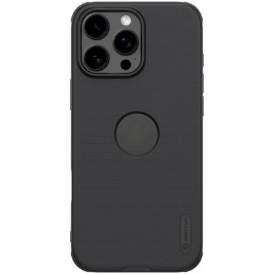 NILLKIN Super Frosted Shield Pro for iPhone 16 Pro Case Matte Phone Cover (Logo Hole Design) Black iPhone 16 Pro by The Case Factory