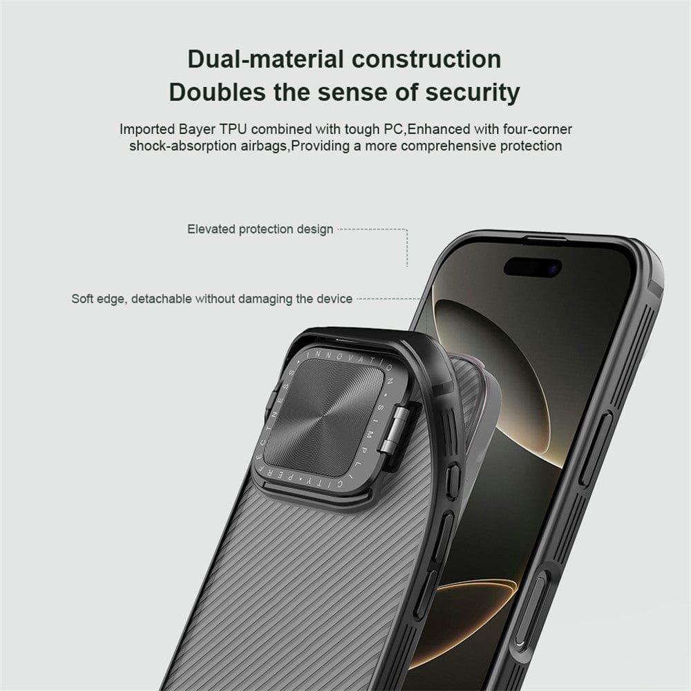 NILLKIN Camshield Prop Series for iPhone 16 Pro Case Slide Camera Protection Phone Cover by The Case Factory