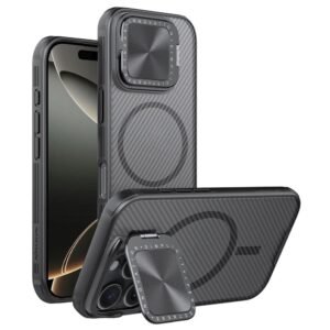 NILLKIN Camshield Prop Magnetic Translucent Series for iPhone 16 Pro Case Phone Cover with Camera Lid | Compatible with MagSafe Black iPhone 16 Pro by The Case Factory