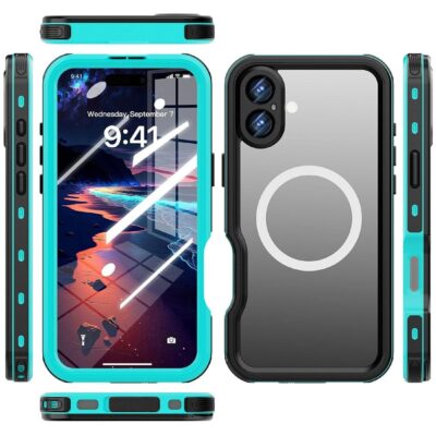 REDPEPPER D-UP Series For iPhone 16 Plus Case IP68 Waterproof Clear Phone Cover | Compatible with MagSafe by The Case Factory