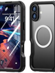 REDPEPPER D-UP Series For iPhone 16 Plus Case IP68 Waterproof Clear Phone Cover | Compatible with MagSafe Black iPhone 16 Plus by The Case Factory
