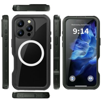 REDPEPPER D-UP Series For iPhone 16 Pro Case IP68 Waterproof Clear Phone Cover | Compatible with MagSafe by The Case Factory