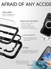 REDPEPPER D-UP Series For iPhone 16 Pro Max Case IP68 Waterproof Clear Phone Cover | Compatible with MagSafe by The Case Factory