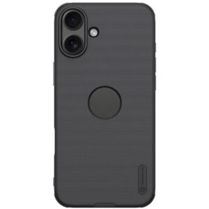 NILLKIN Super Frosted Shield Pro for iPhone 16 Phone Case Matte Phone Cover (Logo Hole Design) Black iPhone 16 by The Case Factory