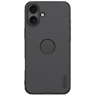 NILLKIN Super Frosted Shield Pro for iPhone 16 Phone Case Matte Phone Cover (Logo Hole Design) Black iPhone 16 by The Case Factory