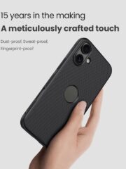 NILLKIN Super Frosted Shield Pro for iPhone 16 Phone Case Matte Phone Cover (Logo Hole Design) by The Case Factory