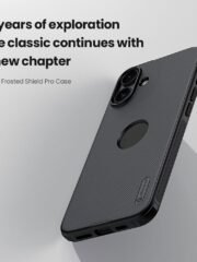 NILLKIN Super Frosted Shield Pro for iPhone 16 Plus Case Matte Phone Cover (Logo Hole Design) by The Case Factory