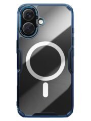 NILLKIN Nature Pro Series for iPhone 16 Case Ultra Clear Phone Case | Compatible with MagSafe Blue iPhone 16 by The Case Factory