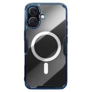 NILLKIN Nature Pro Series for iPhone 16 Case Ultra Clear Phone Case | Compatible with MagSafe Blue iPhone 16 by The Case Factory