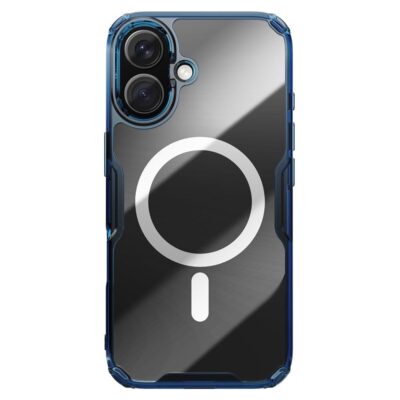 NILLKIN Nature Pro Series for iPhone 16 Case Ultra Clear Phone Case | Compatible with MagSafe Blue iPhone 16 by The Case Factory