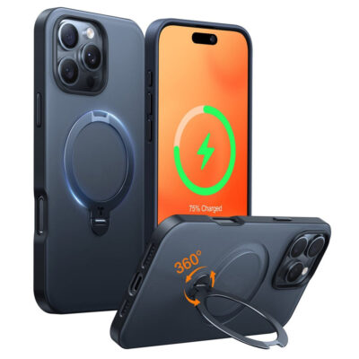 TORRAS Ostand Q3 Spin Series For iPhone 16 Pro Case Rotating Kickstand Phone Cover | Compatible with MagSafe by The Case Factory