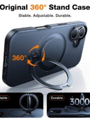 TORRAS Ostand Q3 Spin Series For iPhone 16 Case Rotating Kickstand Phone Cover | Compatible with MagSafe by The Case Factory