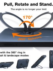 TORRAS Ostand Q3 Spin Series For iPhone 16 Case Rotating Kickstand Phone Cover | Compatible with MagSafe by The Case Factory