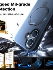 TORRAS Ostand Q3 Spin Series For iPhone 16 Case Rotating Kickstand Phone Cover | Compatible with MagSafe by The Case Factory