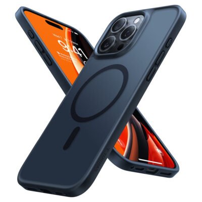 TORRAS Guardian-Mag Series For iPhone 16 Pro Case Skin-Touch Matte Phone Cover | Compatible with MagSafe Black iPhone 16 Pro by The Case Factory
