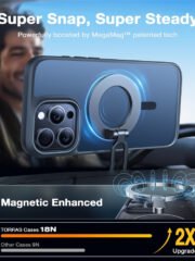 TORRAS Guardian-Mag Series For iPhone 16 Pro Case Skin-Touch Matte Phone Cover | Compatible with MagSafe by The Case Factory
