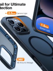 TORRAS Guardian-Mag Series For iPhone 16 Pro Case Skin-Touch Matte Phone Cover | Compatible with MagSafe by The Case Factory