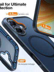 TORRAS Guardian-Mag Series For iPhone 16 Plus Case Skin-Touch Matte Phone Cover | Compatible with MagSafe by The Case Factory
