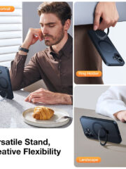 TORRAS Ostand Q1 Guardian Series for iPhone 16 Plus Case Kickstand Phone Cover | Compatible with MagSafe by The Case Factory