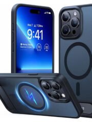 TORRAS Ostand L1 Series For iPhone 15 Pro Max Case Kickstand Phone Cover | Compatible with MagSafe Black iPhone 15 Pro Max by The Case Factory