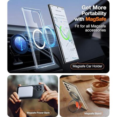 TORRAS Guardian-Mag Series For Samsung Galaxy S24 Ultra Case Phone Cover | Compatible with MagSafe by The Case Factory