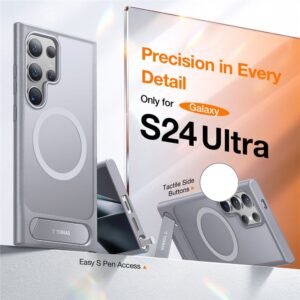 TORRAS Ostand L1 Series For Samsung Galaxy S24 Ultra Case KickstandPhone Cover | Compatible with MagSafe by The Case Factory