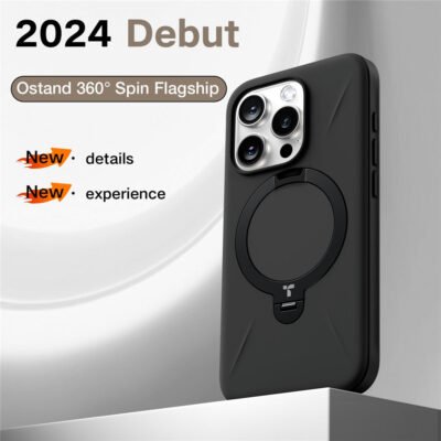 TORRAS Ostand Q3 Silicone Series For iPhone 16 Pro Max Case Kickstand Phone Cover | Compatible with Magsafe by The Case Factory