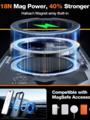TORRAS Ostand Q3 Spin Series For iPhone 15 Pro Case Rotating Kickstand Phone Cover | Compatible with MagSafe by The Case Factory