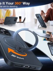 TORRAS Ostand Q3 Spin Series For iPhone 15 Pro Max Case Rotating Kickstand Phone Cover | Compatible with MagSafe by The Case Factory