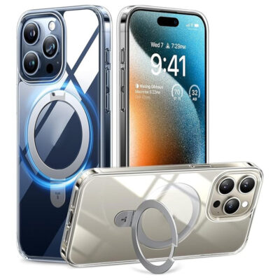 TORRAS Ostand Q1 Guardian Series For iPhone 15 Pro Case Kickstand Phone Cover | Compatible with MagSafe As Shown iPhone 15 Pro by The Case Factory
