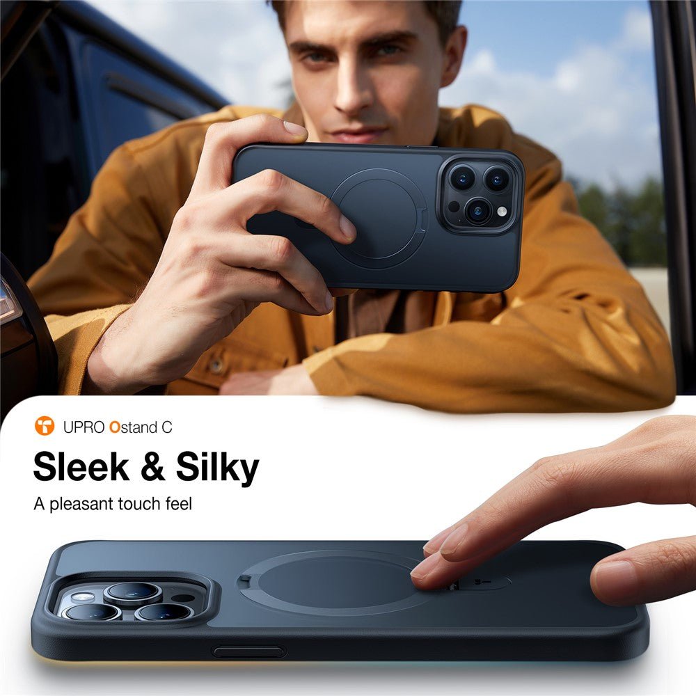 TORRAS Ostand Q1 Guardian Series for iPhone 15 Pro Max Case Kickstand Phone Cover | Compatible with MagSafe by The Case Factory