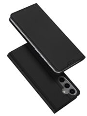 DUX DUCIS Skin Pro Series For Samsung Galaxy S25 Case Leather Cover with Card Holder Black Samsung Galaxy S25 by The Case Factory