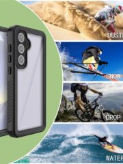 REDPEPPER FS Series For Samsung Galaxy S24 FE Case IP68 Waterproof Clear Back Panel Phone Cover by The Case Factory