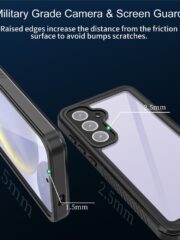 REDPEPPER FS Series For Samsung Galaxy S24 FE Case IP68 Waterproof Clear Back Panel Phone Cover by The Case Factory