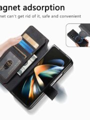CASENEO For Samsung Galaxy Z Fold3 Leather Case 2-in-1 Magnetic Detachable Wallet Phone Cover by The Case Factory