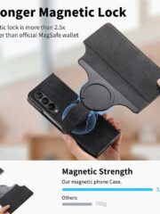 CASENEO For Samsung Galaxy Z Fold3 Leather Case 2-in-1 Magnetic Detachable Wallet Phone Cover by The Case Factory