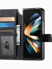 CASENEO For Samsung Galaxy Z Fold4 Leather Case 2-in-1 Magnetic Detachable Wallet Phone Cover by The Case Factory