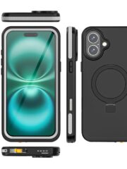 REDPEPPER IP68 Waterproof Case For iPhone 16 Plus Phone Back Cover Kickstand | Compatible with MagSafe by The Case Factory