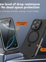 REDPEPPER IP68 Waterproof Case For iPhone 16 Pro Phone Back Cover Kickstand | Compatible with MagSafe by The Case Factory