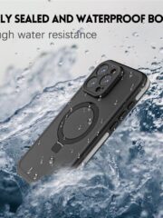 REDPEPPER IP68 Waterproof Case For iPhone 16 Pro Phone Back Cover Kickstand | Compatible with MagSafe by The Case Factory