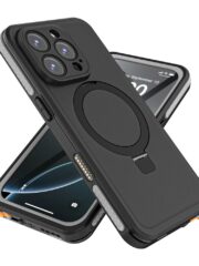 REDPEPPER IP68 Waterproof Case For iPhone 16 Pro Phone Back Cover Kickstand | Compatible with MagSafe by The Case Factory