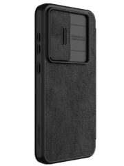 NILLKIN Qin Pro Series for Samsung Galaxy S24 FE Case with Card Slots Leather Phone Cover by The Case Factory