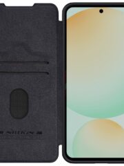 NILLKIN Qin Pro Series for Samsung Galaxy S24 FE Case with Card Slots Leather Phone Cover by The Case Factory