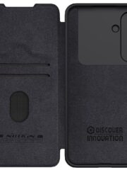 NILLKIN Qin Pro Series for Samsung Galaxy S24 FE Case with Card Slots Leather Phone Cover by The Case Factory